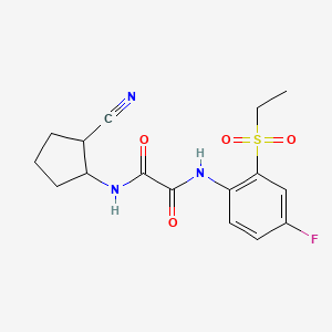 N-(2-cyanocyclopentyl)-N'-(2-ethylsulfonyl-4-fluorophenyl)oxamide