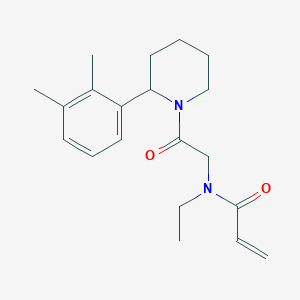 N-{2-[2-(2,3-dimethylphenyl)piperidin-1-yl]-2-oxoethyl}-N-ethylprop-2-enamide