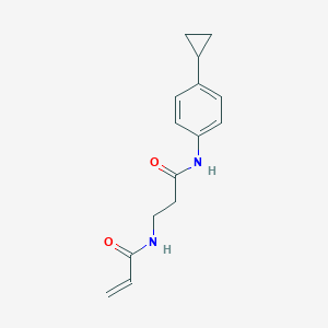 N-{2-[(4-cyclopropylphenyl)carbamoyl]ethyl}prop-2-enamide