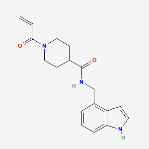 N-[(1H-indol-4-yl)methyl]-1-(prop-2-enoyl)piperidine-4-carboxamide