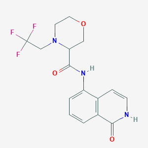 N-(1-oxo-2H-isoquinolin-5-yl)-4-(2,2,2-trifluoroethyl)morpholine-3-carboxamide