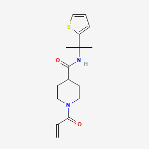 1-(prop-2-enoyl)-N-[2-(thiophen-2-yl)propan-2-yl]piperidine-4-carboxamide