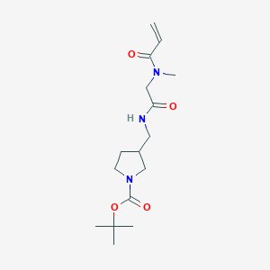 tert-butyl 3-{[2-(N-methylprop-2-enamido)acetamido]methyl}pyrrolidine-1-carboxylate