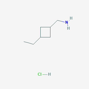 molecular formula C7H16ClN B7450817 (3-Ethylcyclobutyl)methanamine hydrochloride 