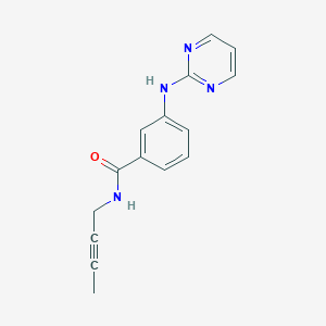 molecular formula C15H14N4O B7450840 N-but-2-ynyl-3-(pyrimidin-2-ylamino)benzamide 