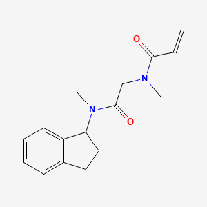 N-{[(2,3-dihydro-1H-inden-1-yl)(methyl)carbamoyl]methyl}-N-methylprop-2-enamide