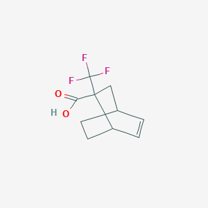 molecular formula C10H11F3O2 B7450881 2-(Trifluoromethyl)bicyclo[2.2.2]oct-5-ene-2-carboxylic acid 