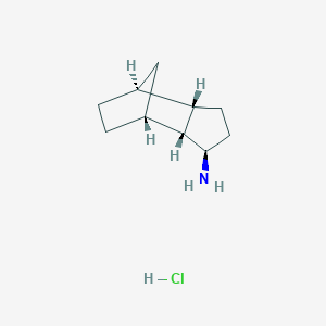 molecular formula C10H18ClN B7450888 rac-(1R,2R,3R,6S,7S)-tricyclo[5.2.1.0,2,6]decan-3-amine hydrochloride 