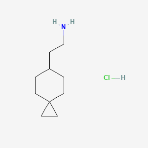 molecular formula C10H20ClN B7450896 2-{Spiro[2.5]octan-6-yl}ethan-1-amine hydrochloride 