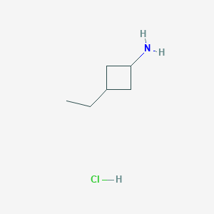 molecular formula C6H14ClN B7450951 3-Ethylcyclobutan-1-amine hydrochloride 