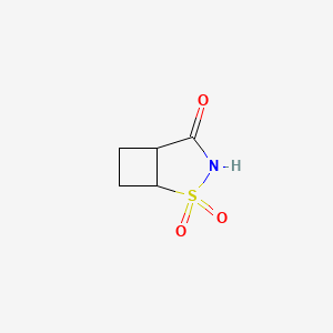 molecular formula C5H7NO3S B7451067 2lambda6-Thia-3-azabicyclo[3.2.0]heptane-2,2,4-trione 