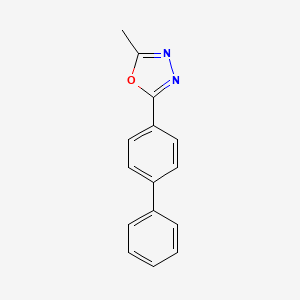 molecular formula C15H12N2O B7451109 2-(Biphenyl-4-yl)-5-methyl-1,3,4-oxadiazole 