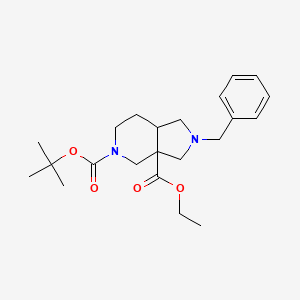 5-(tert-Butyl) 3a-ethyl 2-benzylhexahydro-5H-pyrrolo[3,4-c]pyridine-3a,5(4H)-dicarboxylate