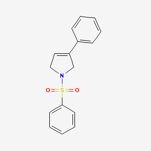 molecular formula C16H15NO2S B7451291 1-(Phenylsulfonyl)-3-phenyl-3-pyrroline 