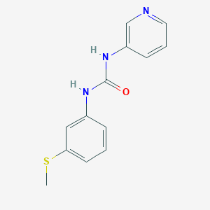 molecular formula C13H13N3OS B7451343 1-[3-(Methylsulfanyl)phenyl]-3-pyridin-3-ylurea 