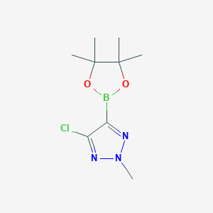 molecular formula C9H15BClN3O2 B7451397 4-Chloro-2-methyl-5-(4,4,5,5-tetramethyl-1,3,2-dioxaborolan-2-YL)-2H-1,2,3-triazole 
