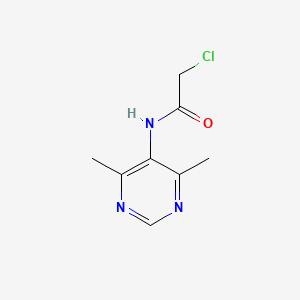 molecular formula C8H10ClN3O B7451411 N-(4,6-dimethylpyrimidin-5-yl)-chloroacetamide 