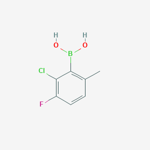 molecular formula C7H7BClFO2 B7451419 (2-Chloro-3-fluoro-6-methylphenyl)boronic acid 
