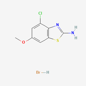 molecular formula C8H8BrClN2OS B7451456 4-Chloro-6-methoxybenzo[D]thiazol-2-amine hbr 