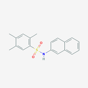 molecular formula C19H19NO2S B7451572 2,4,5-trimethyl-N-naphthalen-2-ylbenzenesulfonamide 