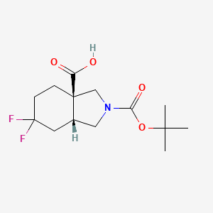 rel-(3aR,7aR)-2-(tert-Butoxycarbonyl)-6,6-difluorooctahydro-1H-isoindole-3a-carboxylic acid