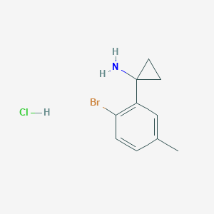 1-(2-Bromo-5-methylphenyl)cyclopropan-1-amine hcl