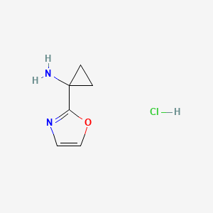 1-(Oxazol-2-YL)cyclopropan-1-amine hcl