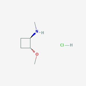 trans-2-Methoxy-N-methylcyclobutan-1-amine hcl