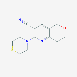 2-thiomorpholin-4-yl-7,8-dihydro-5H-pyrano[4,3-b]pyridine-3-carbonitrile