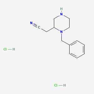 2-(1-Benzylpiperazin-2-yl)acetonitrile dihydrochloride