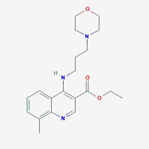 Ethyl 8-methyl-4-[(3-morpholin-4-ylpropyl)amino]quinoline-3-carboxylate