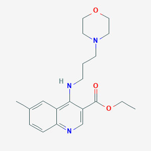 Ethyl 6-methyl-4-[(3-morpholin-4-ylpropyl)amino]quinoline-3-carboxylate