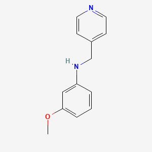 3-methoxy-N-(pyridin-4-ylmethyl)aniline