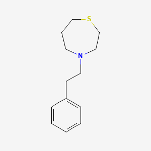 molecular formula C13H19NS B7451801 4-(2-Phenylethyl)-1,4-thiazepane 