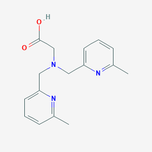 molecular formula C16H19N3O2 B7451807 N,N-Bis(6-methyl-2-pyridylmethyl)glycine 