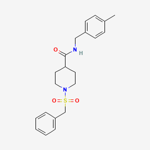 1-(benzylsulfonyl)-N-(4-methylbenzyl)piperidine-4-carboxamide