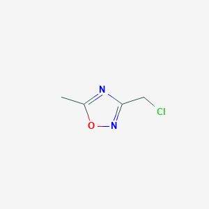 molecular formula C4H5ClN2O B074519 3-(Chloromethyl)-5-methyl-1,2,4-oxadiazole CAS No. 1192-80-9