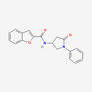 N-(5-oxo-1-phenylpyrrolidin-3-yl)-1-benzofuran-2-carboxamide