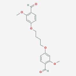 molecular formula C20H22O6 B7451919 4,4'-(1,4-Butanediylbisoxy)bis(2-methoxybenzaldehyde) 