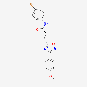 N-(4-bromophenyl)-3-[3-(4-methoxyphenyl)-1,2,4-oxadiazol-5-yl]-N-methylpropanamide