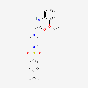 molecular formula C23H31N3O4S B7451965 N-(2-ethoxyphenyl)-2-{4-[(4-isopropylphenyl)sulfonyl]piperazin-1-yl}acetamide 
