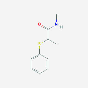 molecular formula C10H13NOS B7451987 N-Methyl-2-(phenylsulfanyl)propanamide 