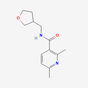 2,6-dimethyl-N-(oxolan-3-ylmethyl)pyridine-3-carboxamide