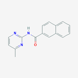 molecular formula C16H13N3O B7452015 N-(4-methylpyrimidin-2-yl)naphthalene-2-carboxamide 