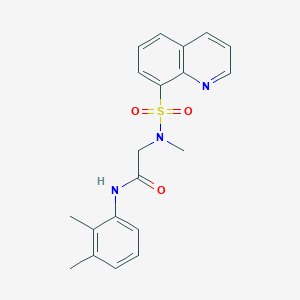 molecular formula C20H21N3O3S B7452032 N~1~-(2,3-dimethylphenyl)-N~2~-methyl-N~2~-(quinolin-8-ylsulfonyl)glycinamide 