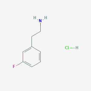 molecular formula C8H11ClFN B7452119 2-(3-Fluorophenyl)ethanamine;hydrochloride 
