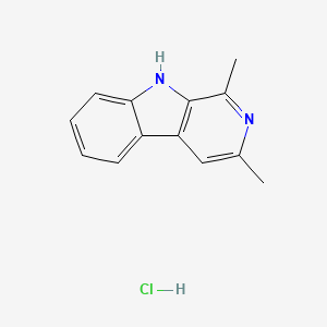 molecular formula C13H13ClN2 B7452204 1,3-dimethyl-9H-beta-carboline hydrochloride 
