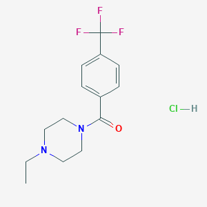 (4-Ethylpiperazin-1-yl)-[4-(trifluoromethyl)phenyl]methanone;hydrochloride