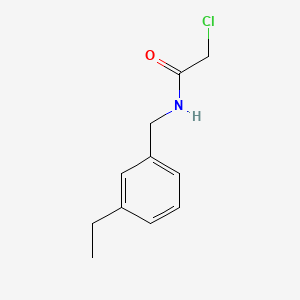 molecular formula C11H14ClNO B7452278 2-Chloro-N-(3-ethylbenzyl)acetamide 