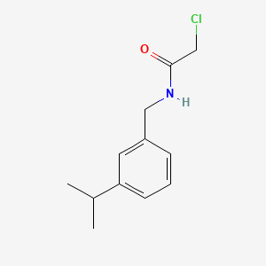 molecular formula C12H16ClNO B7452283 2-Chloro-N-(3-isopropylbenzyl)acetamide 